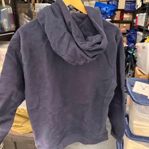 Tracksmith Trackhouse Sweatshirt Hoody, Navy, Large - Picture 4 of 6